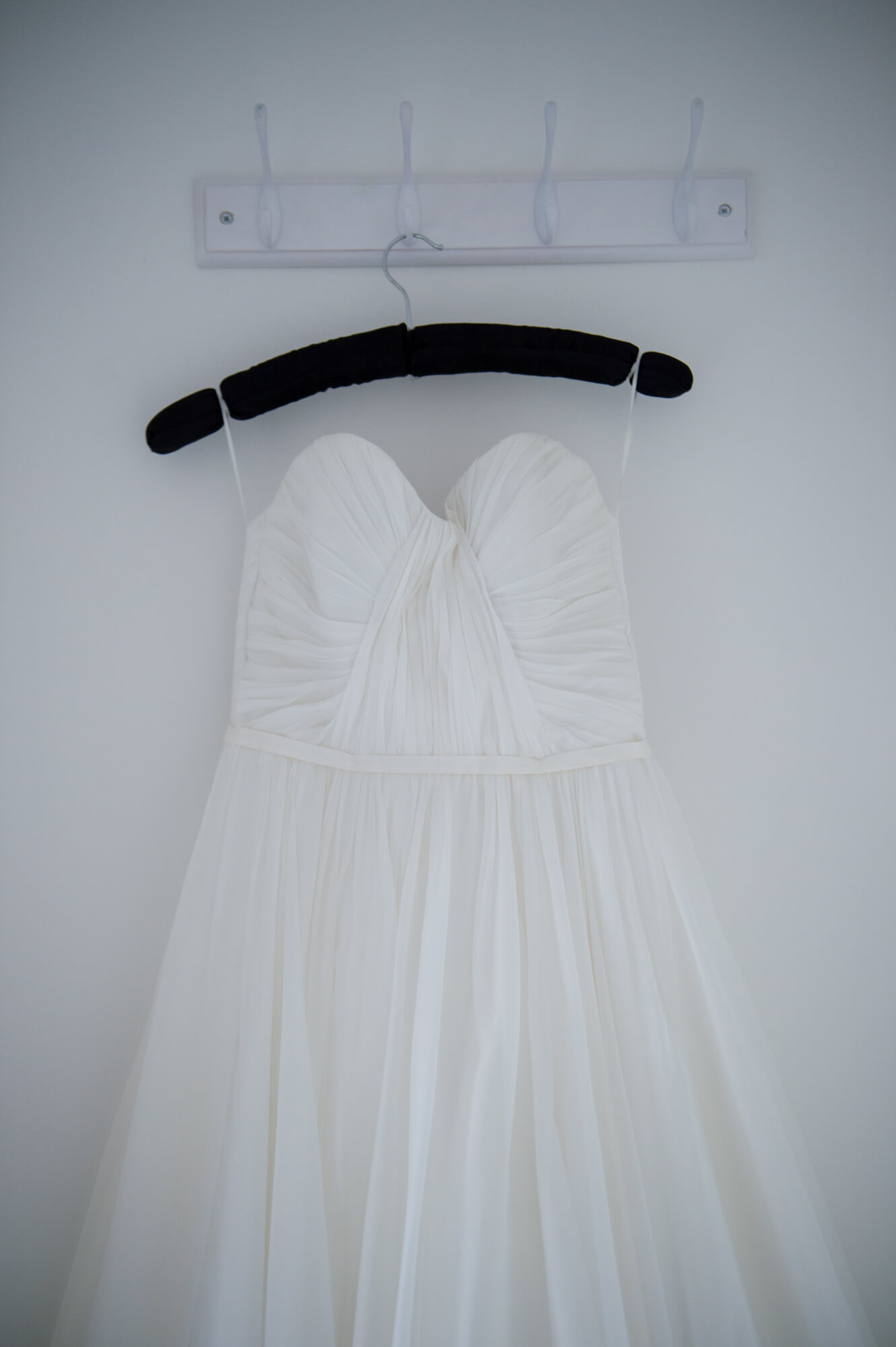 naomi neoh wedding gown hanging up before the wedding