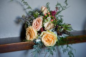 a rose wedding bouquet